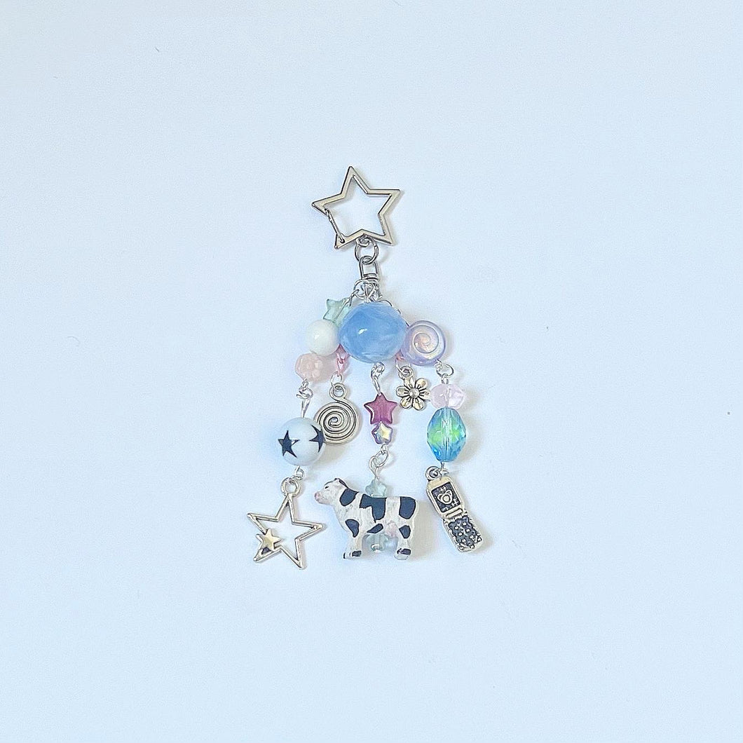 chaos the cow keychain